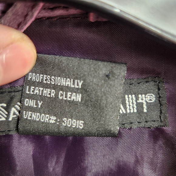 Savannah Suede Shirt Jacket Mauve Purple Leather Button Front Women’s M - Picture 8 of 8